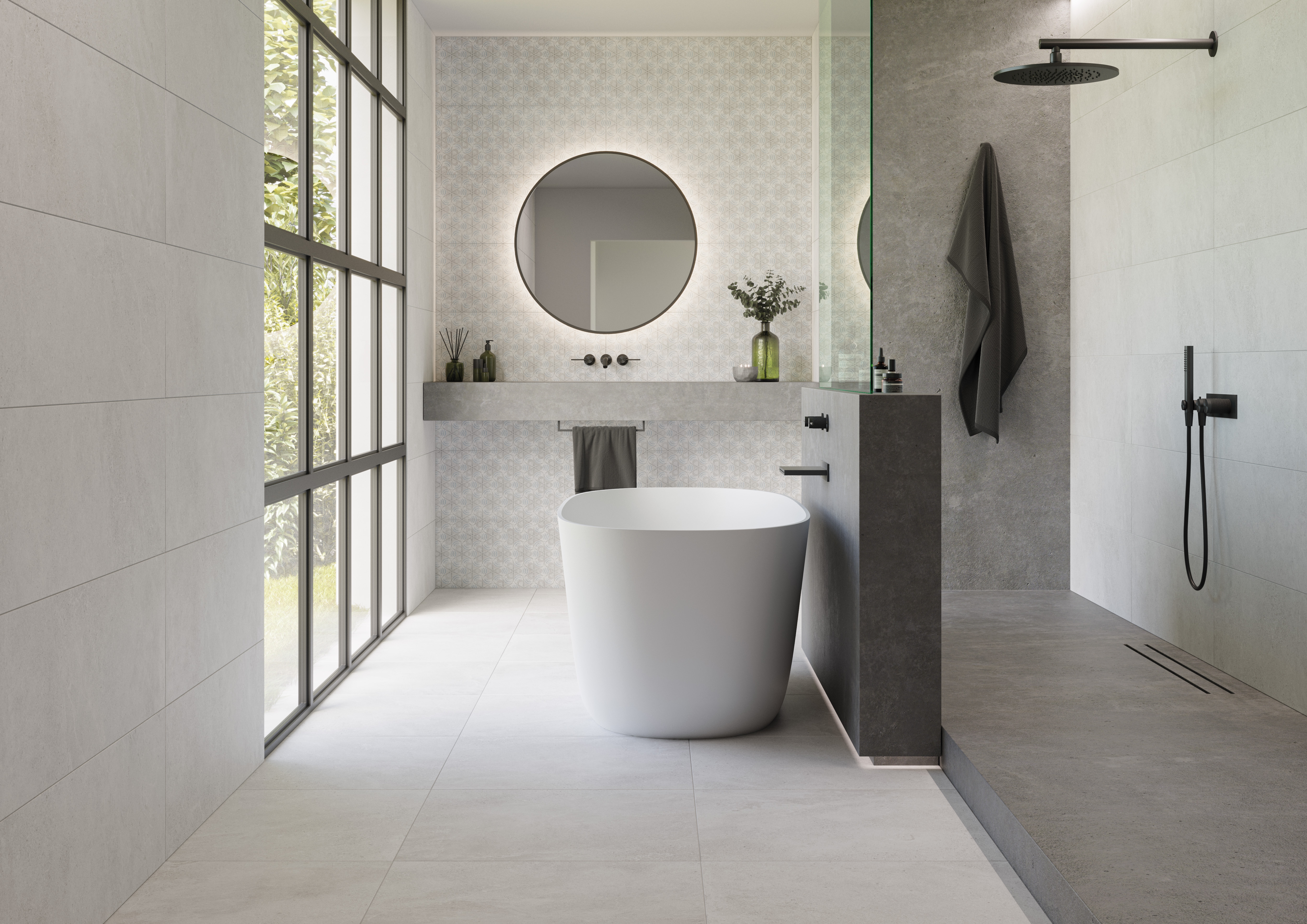 Wandfliese BellaVita LUNE ice 30x90