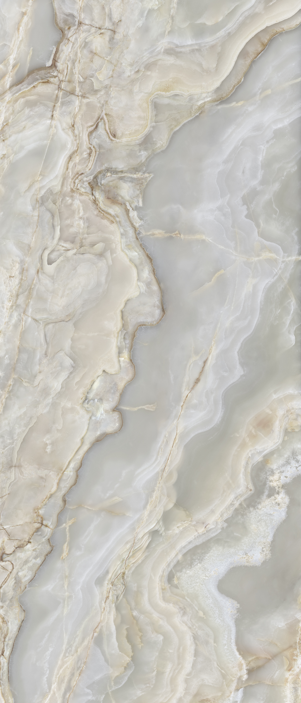 Wandfliese La Fabbrica ONICE IRIDE argento 120x280