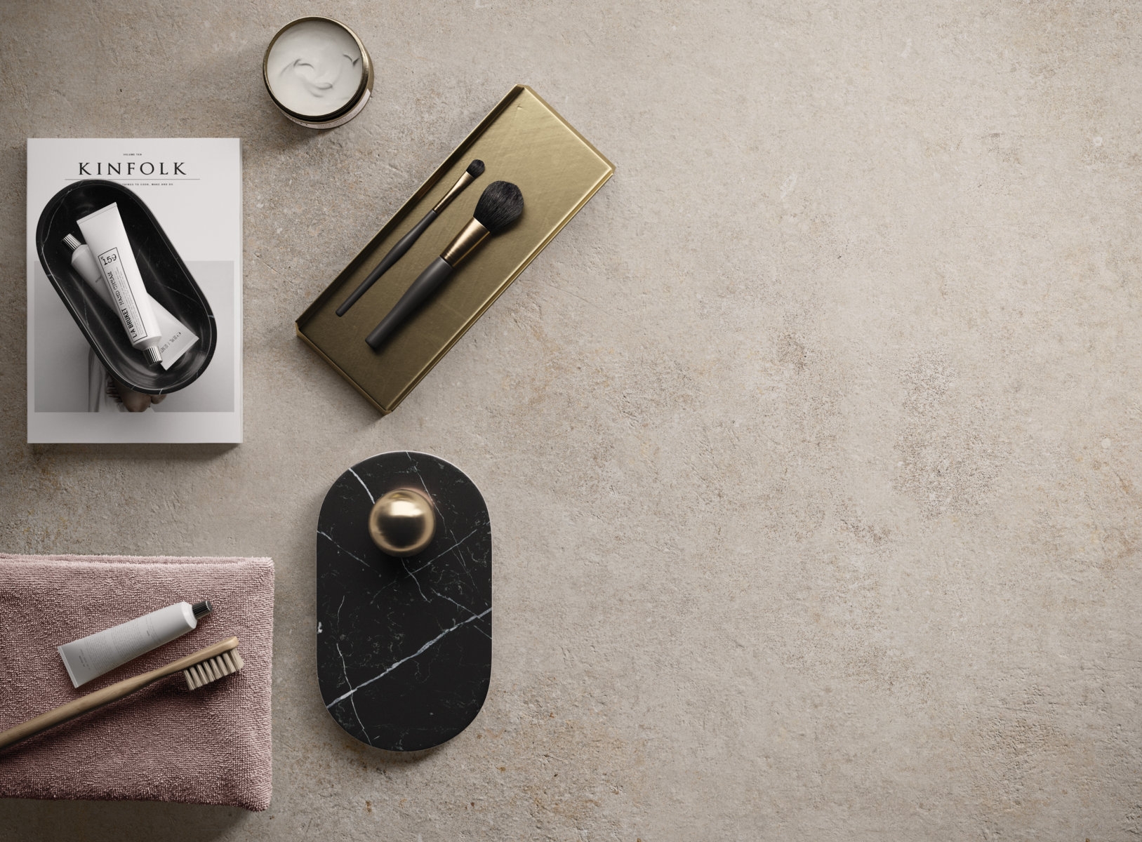 Bodenfliese Flaviker RE_TOUR ivory 120x120