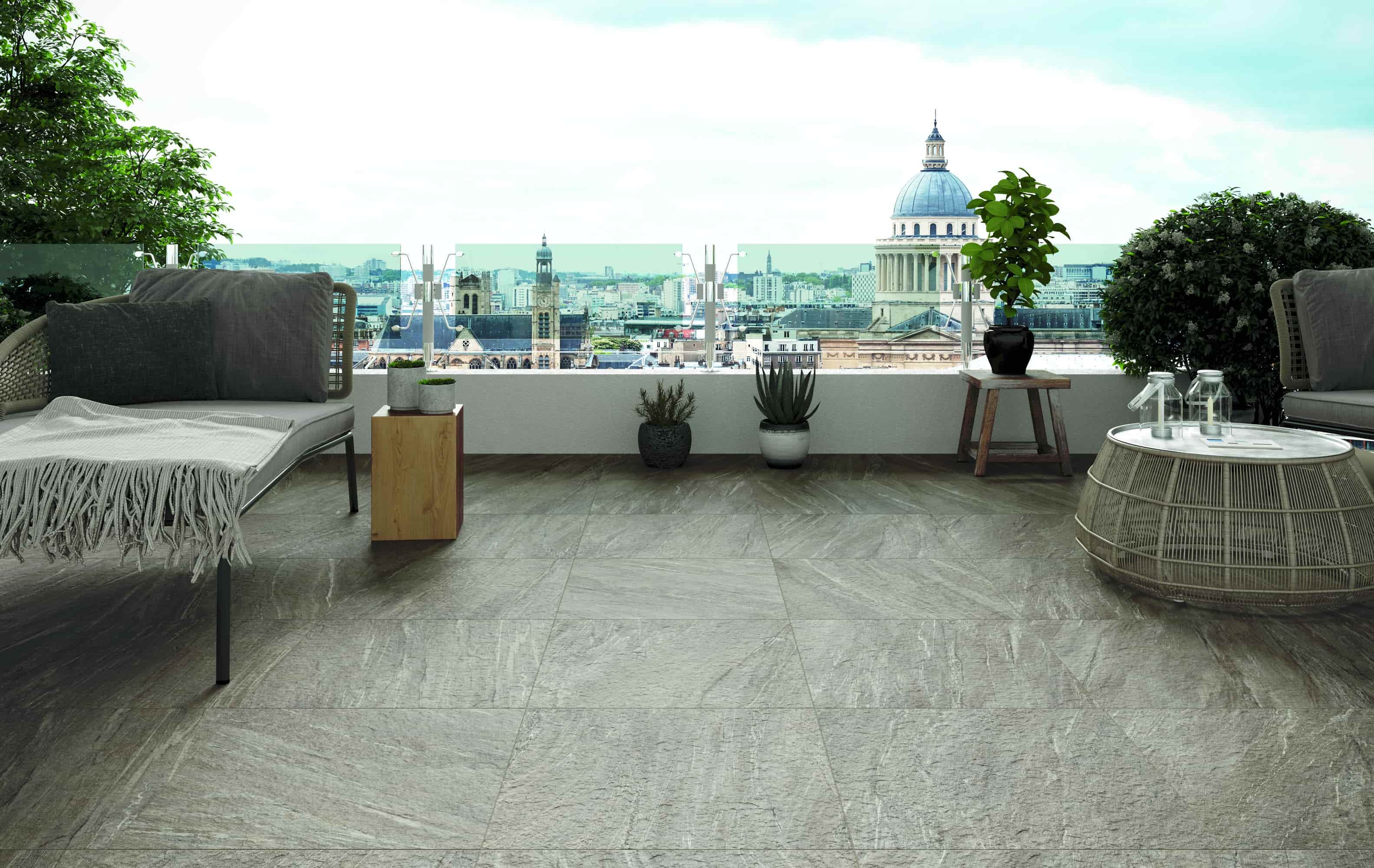 Outdoor-Fliese Castelvetro WALS Grigio 60x60