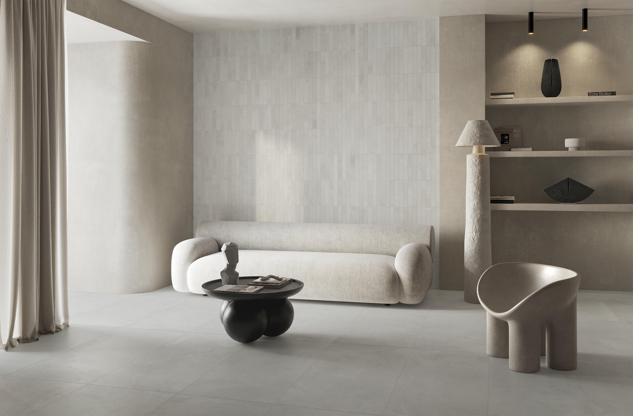 Bodenfliese Sintesi FRAMEWORK CONCRETE white 60x120