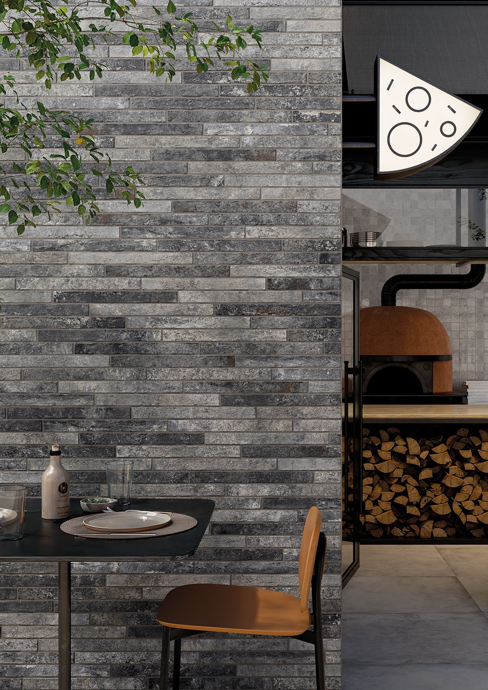 Bodenfliese La Fabbrica KIST charcoal 5x45