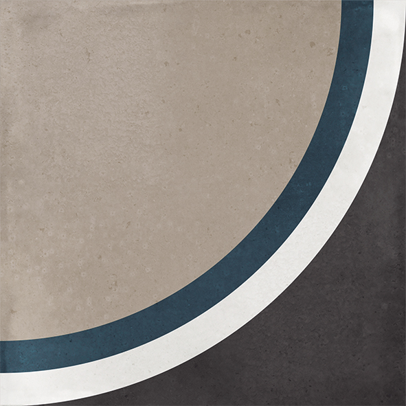 Wandfliese La Fabbrica SMALL Arco black 10x10