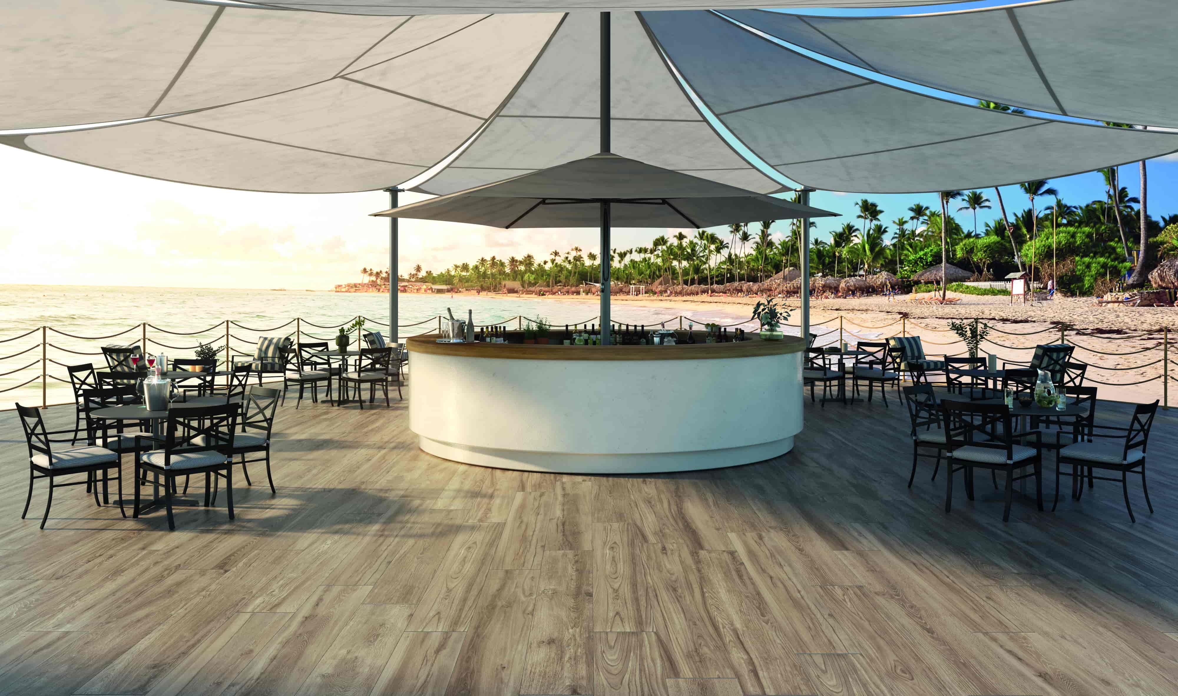 Outdoor-Fliese Castelvetro RUSTIC beige 40x120