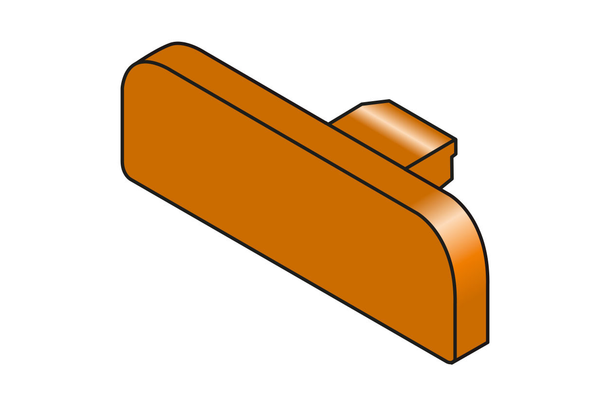 TREP-S Endkappe Treppenprofil GS