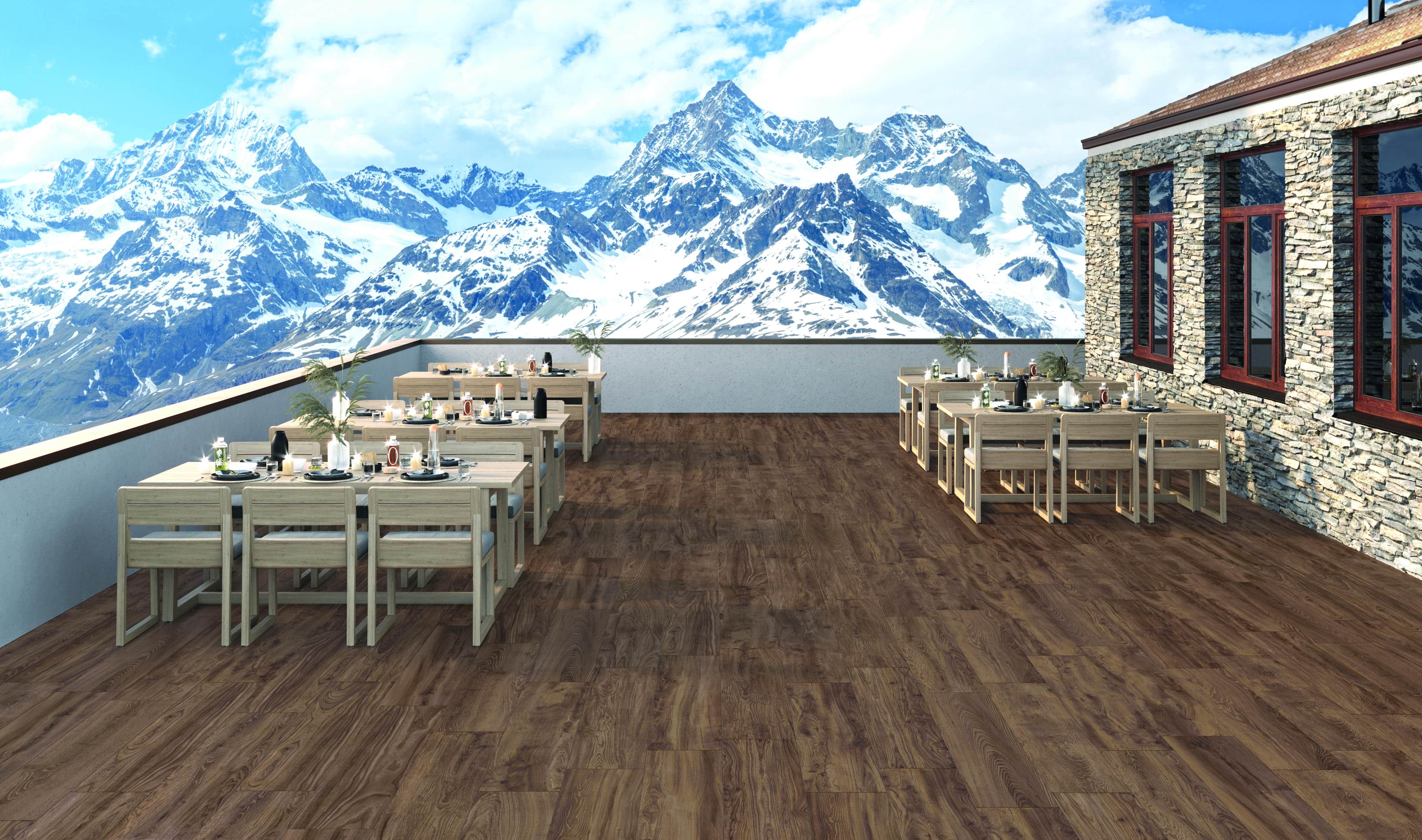 Outdoor-Fliese Castelvetro RUSTIC nut 40x120