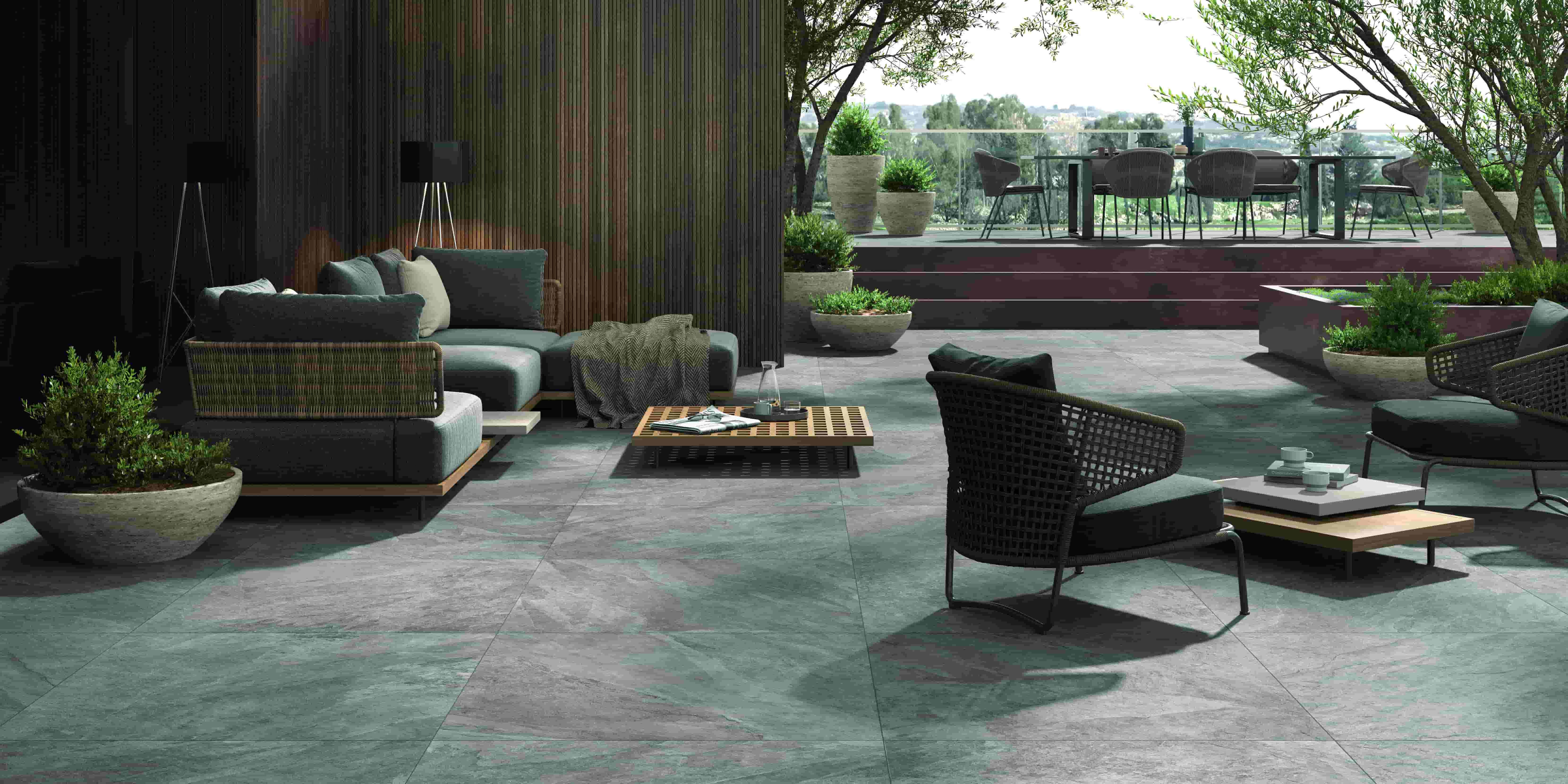 Outdoor-Fliese Castelvetro SLATE grigio 60x60