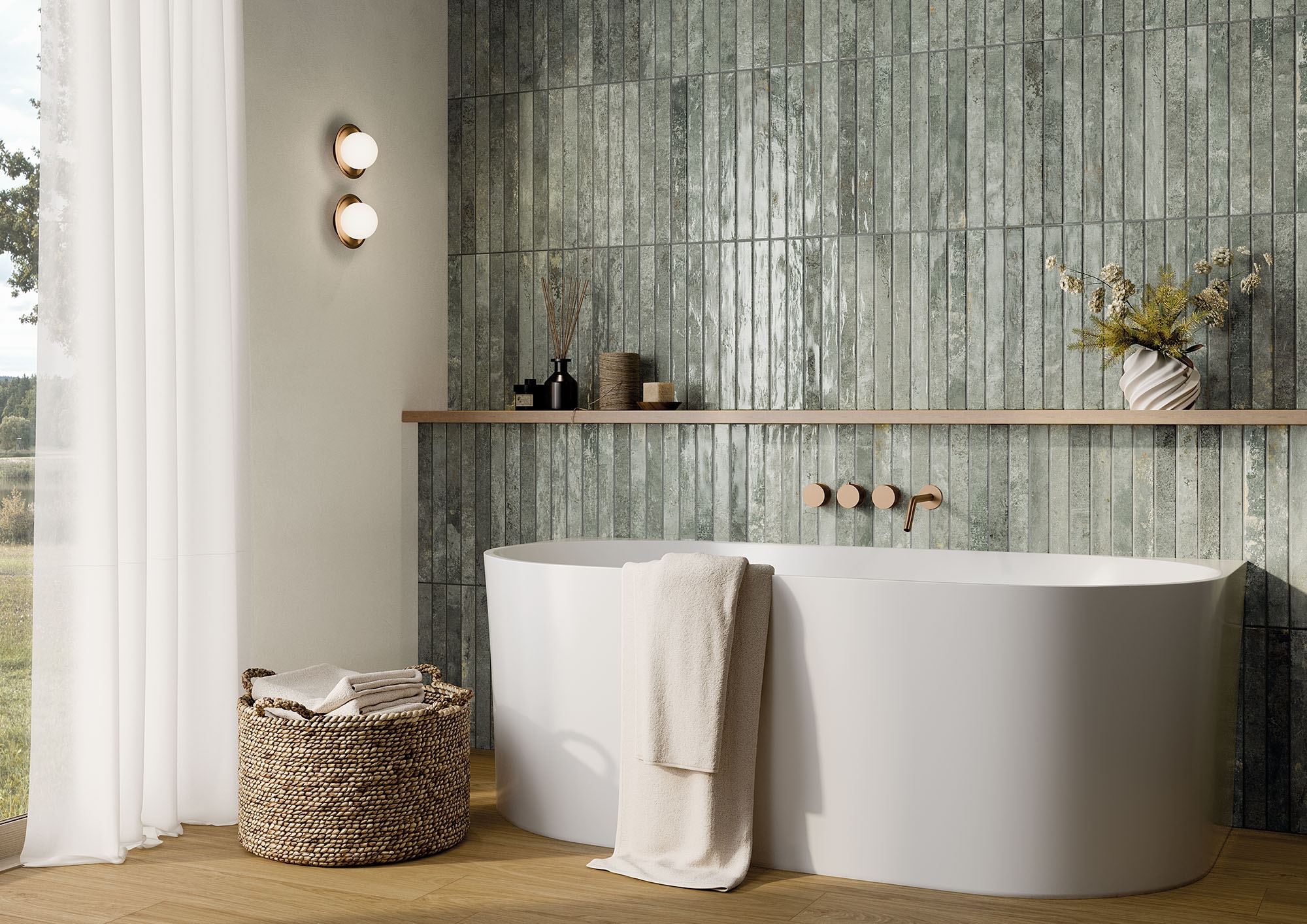 Wandfliese La Fabbrica KIST LUX jade 5x45