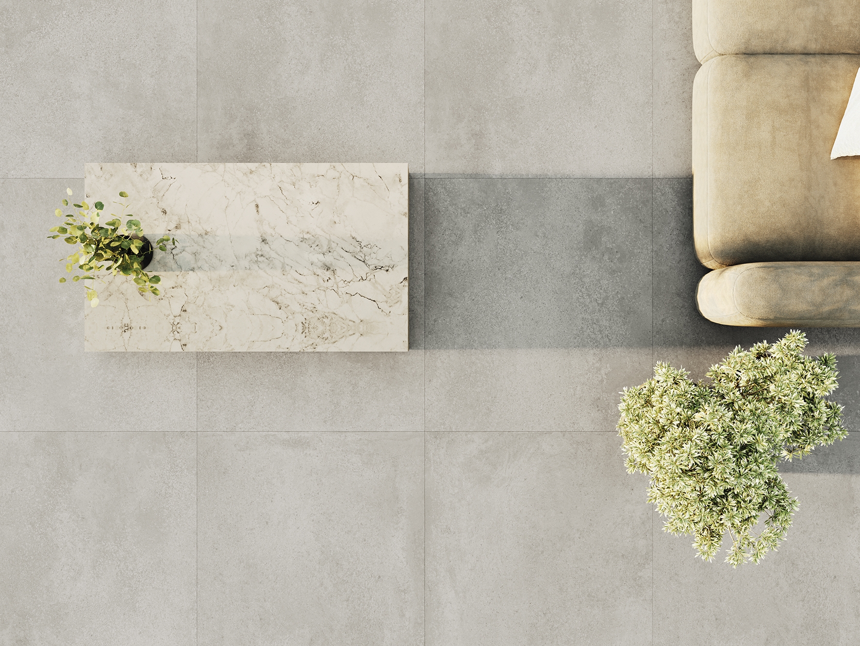 Bodenfliese BellaVita MATERIA gris 90x90