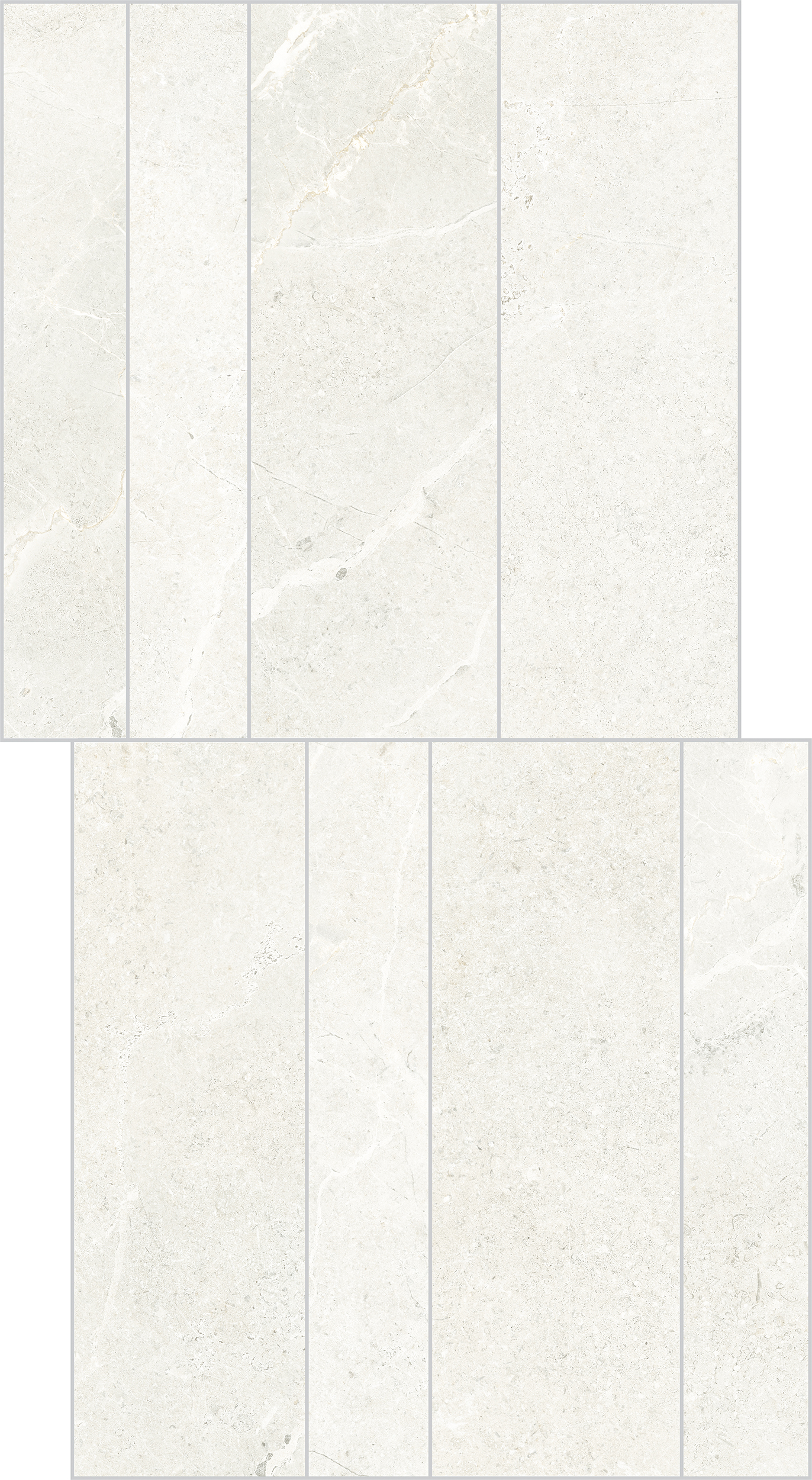 Wandfliese La Fabbrica NOBLE STONE Muretto white 30x60