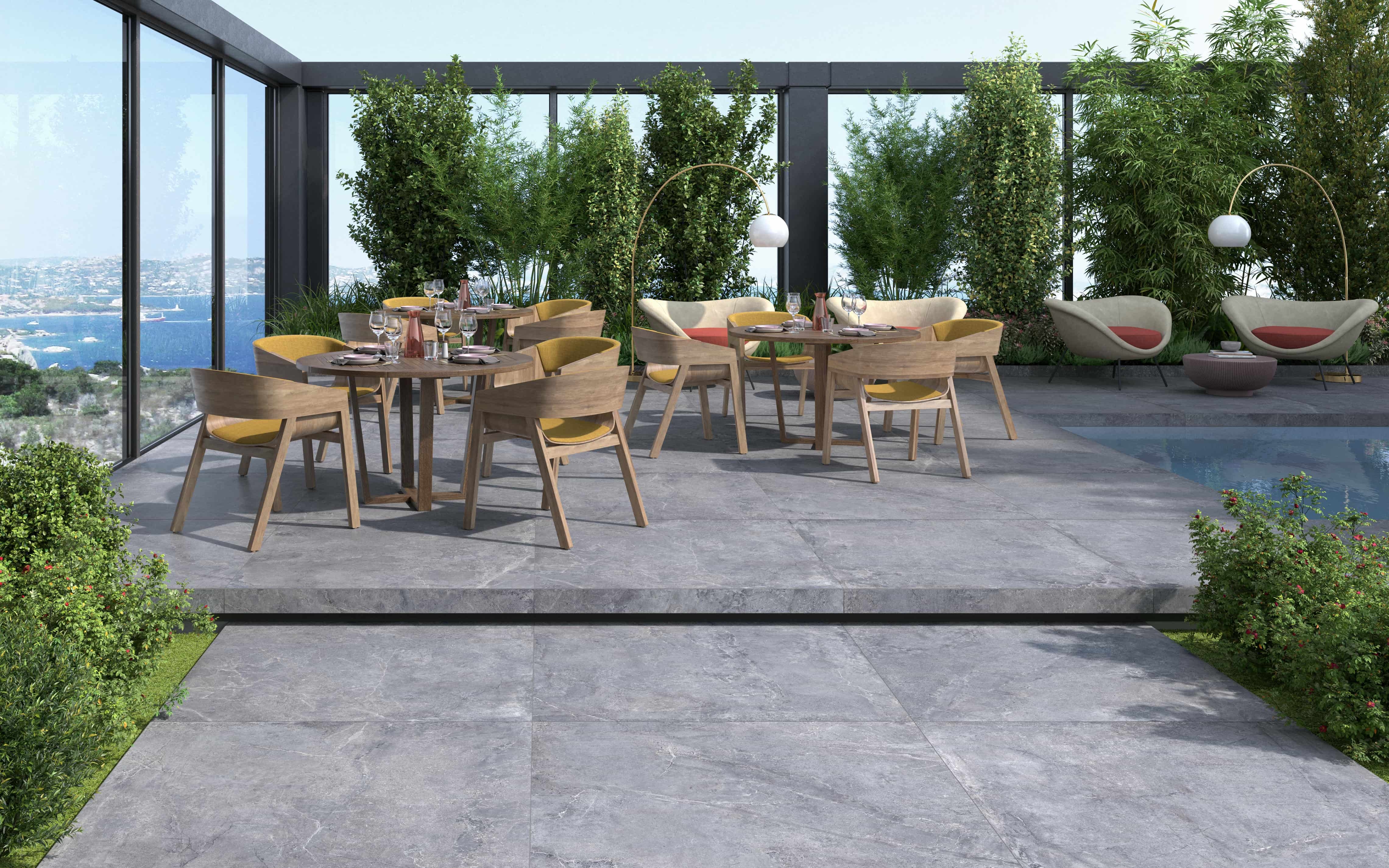 Outdoor-Fliese Castelvetro EVOLUTION titanium 60x90