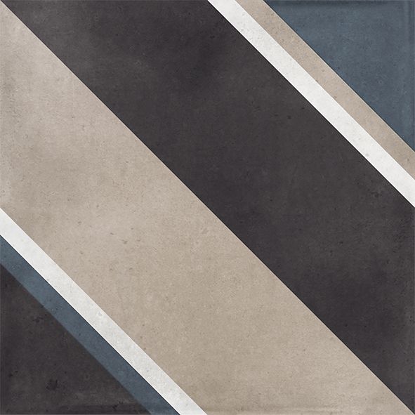 Wandfliese La Fabbrica SMALL Diagonal black 10x10