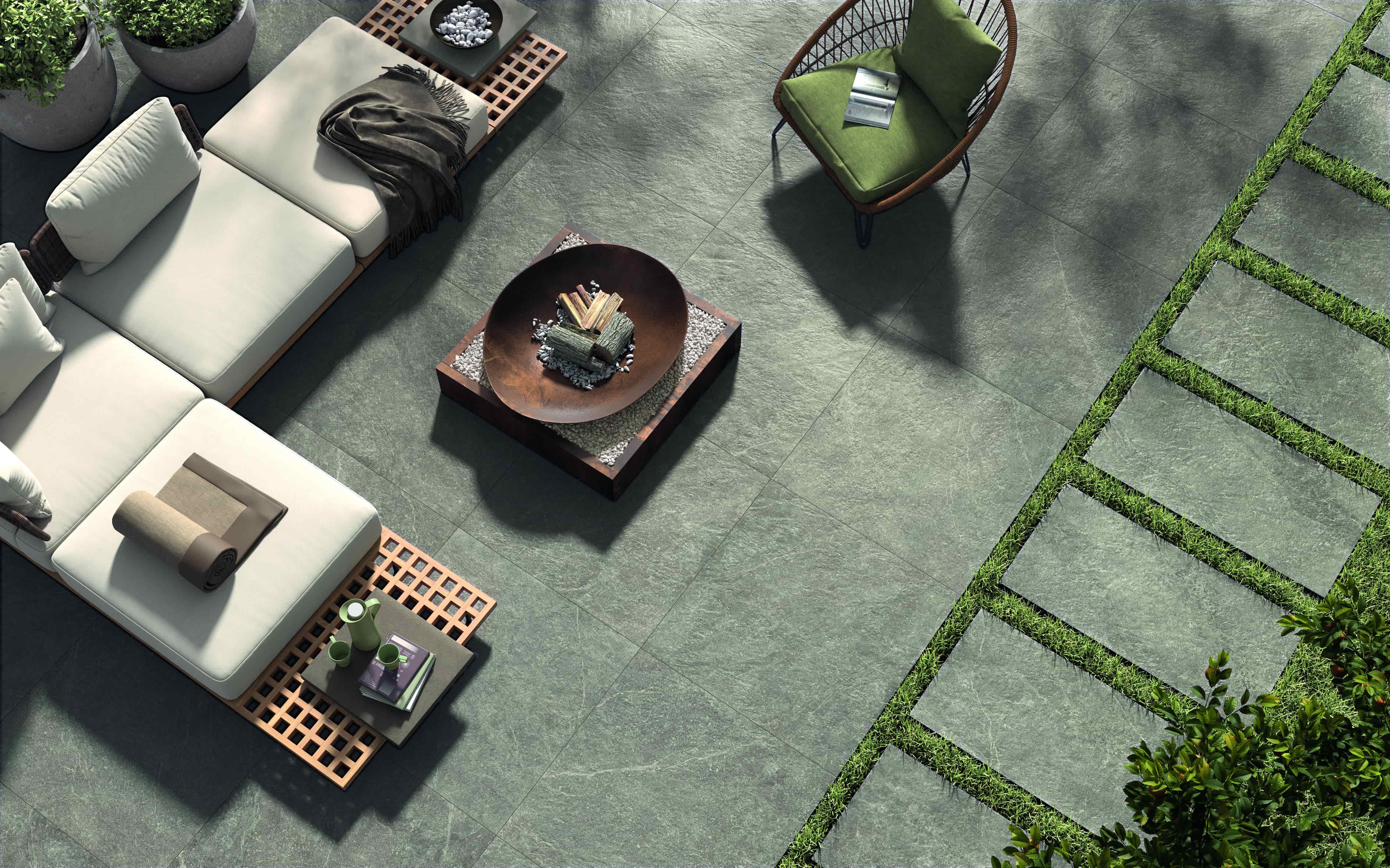 Outdoor-Fliese Castelvetro PIETRA ANTICA iron 60x60