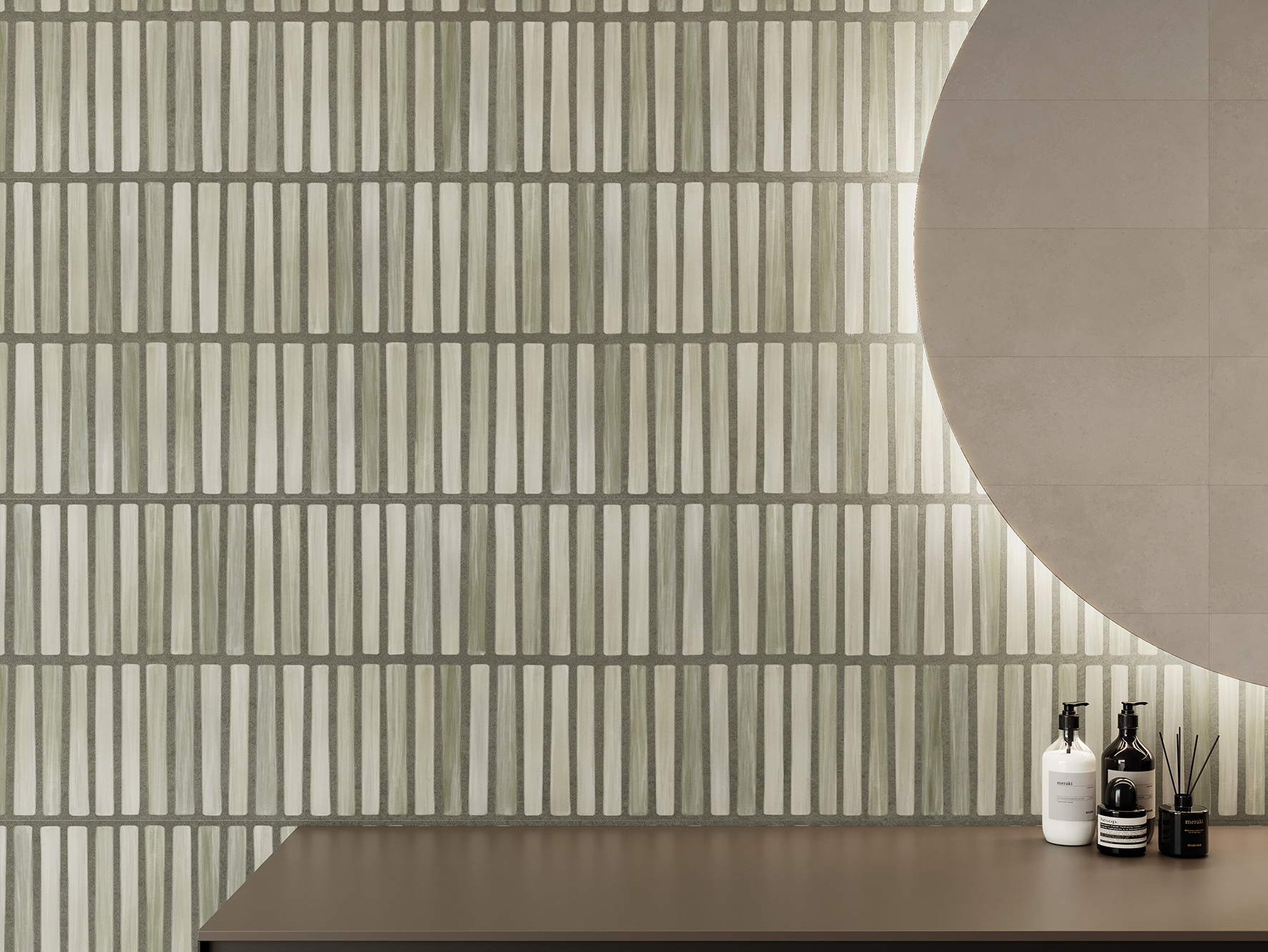 Wandfliese BellaVita PIGMENTA verde 40x120