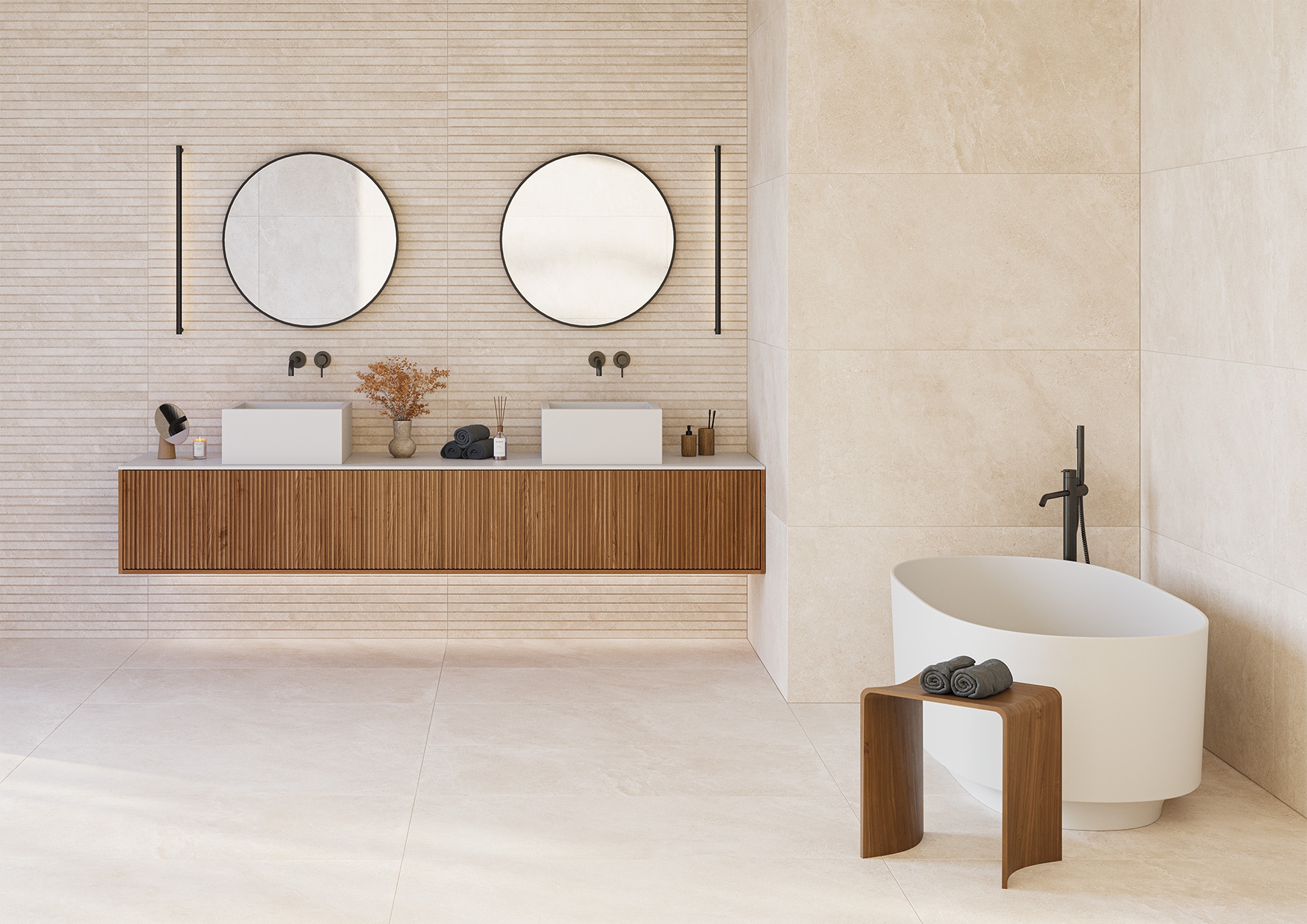 Bodenfliese BellaVita LUNE beige 90x90