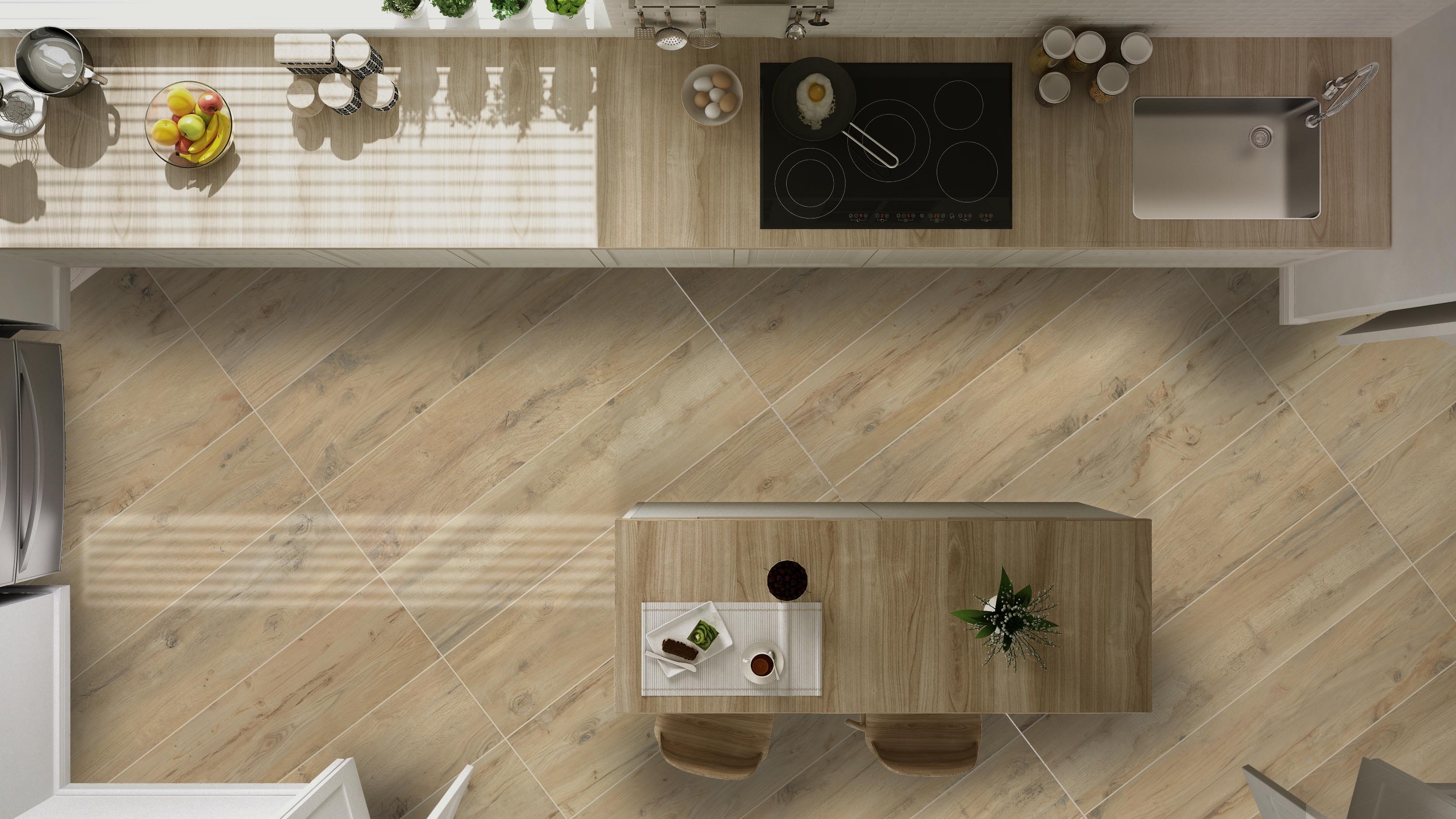 Bodenfliese KERSANO NATURAL WOOD light 30x120