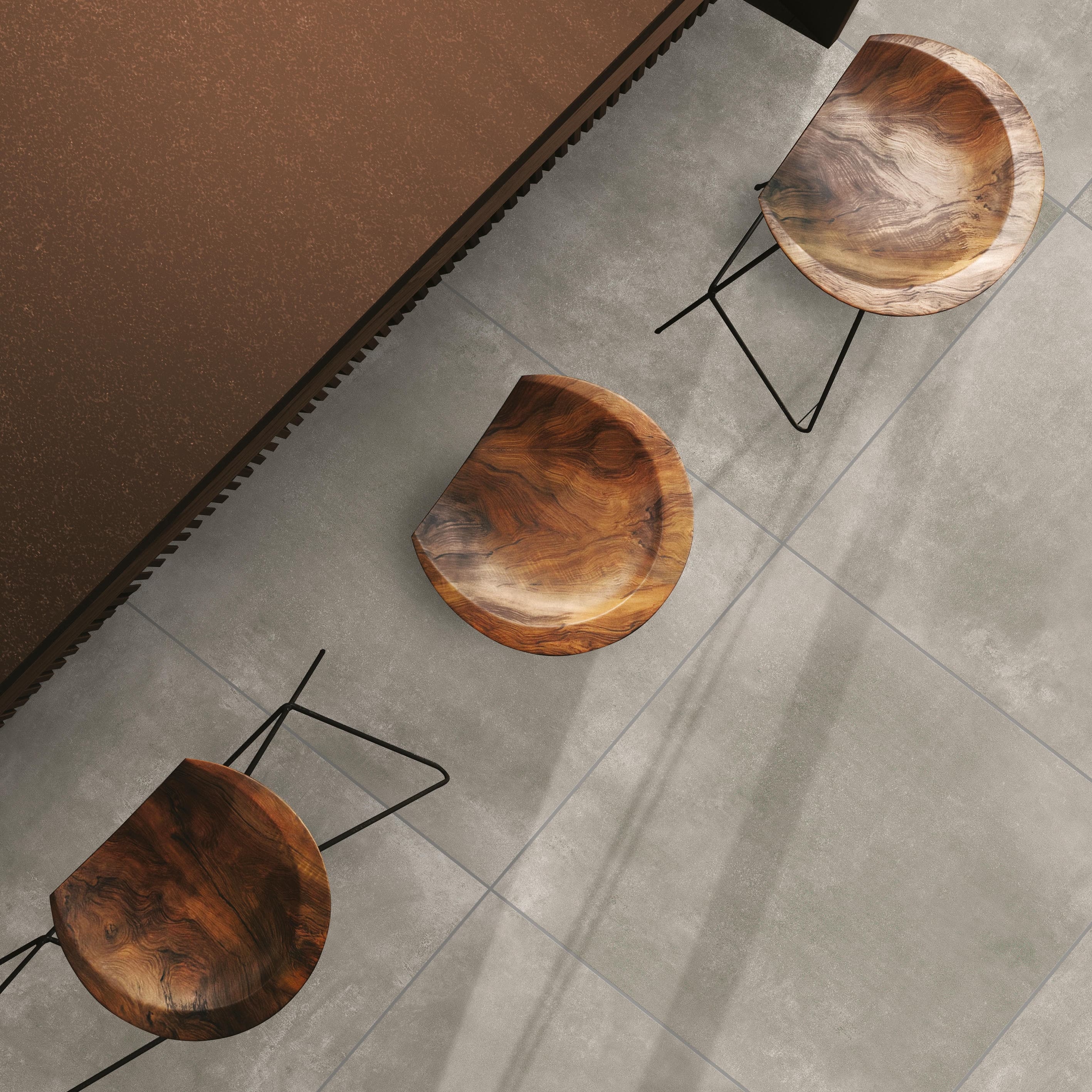 Bodenfliese Kersano CONCRETE warm grey 90x90