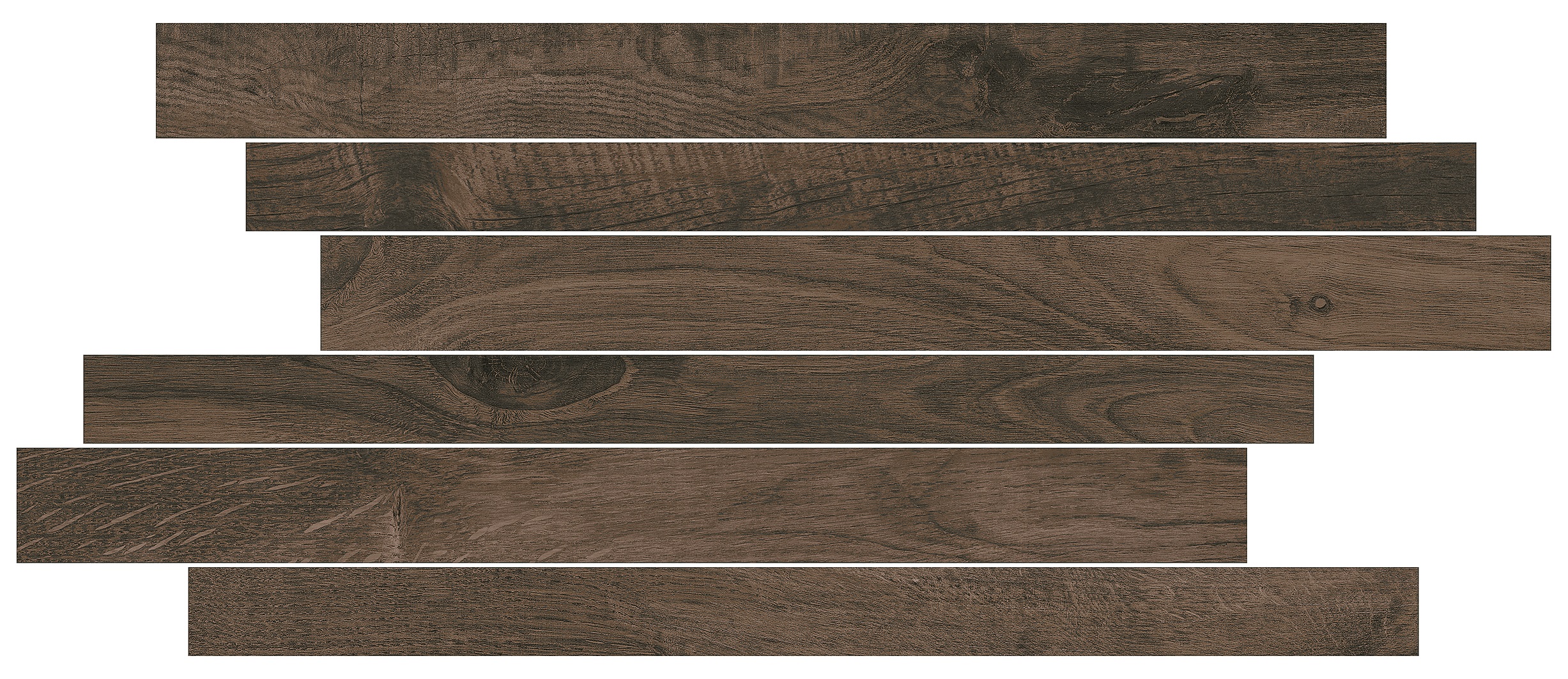 Mosaik Castelvetro WOODLAND Stick walnuts 20x40