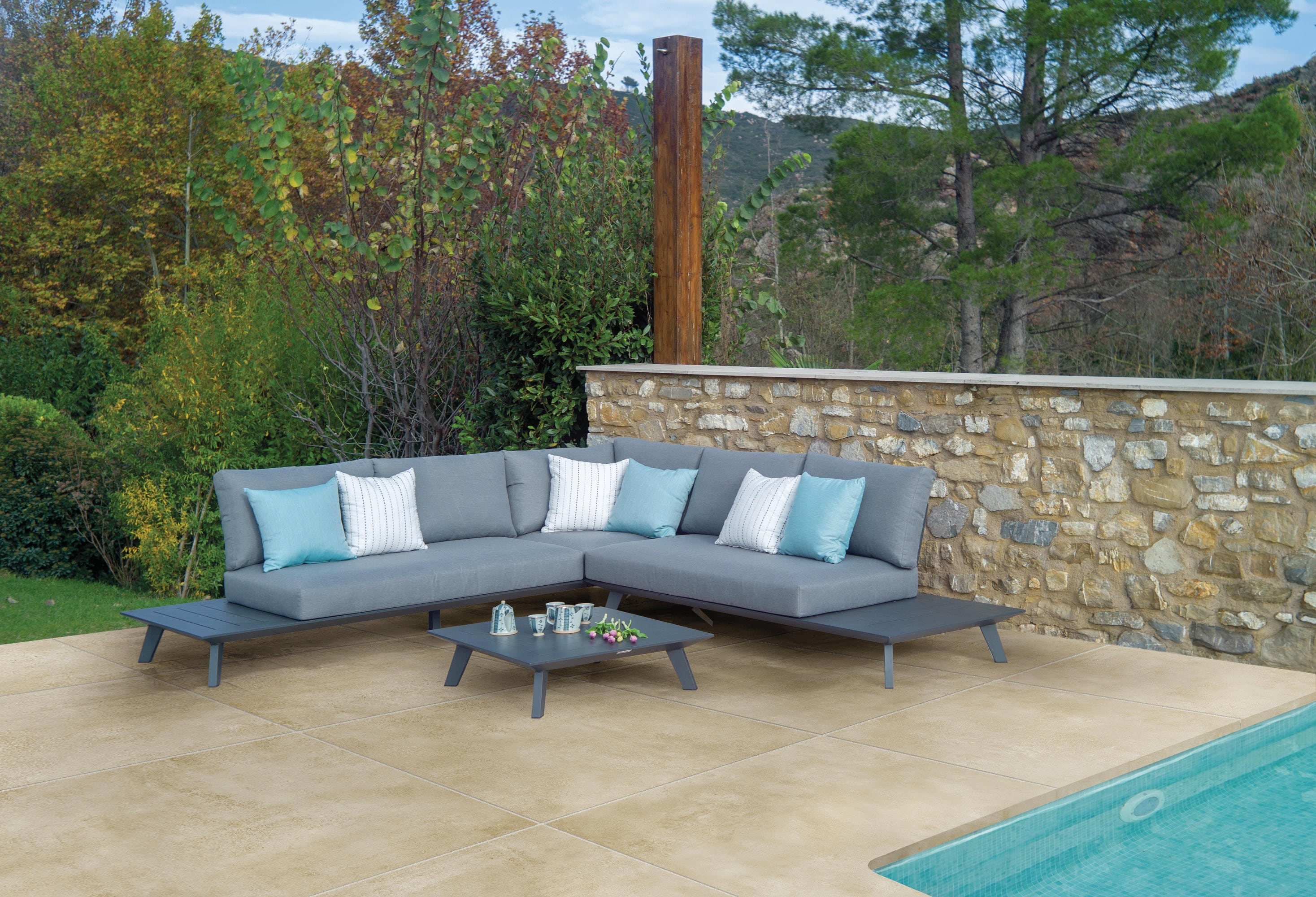 Outdoor-Fliese Kersano MONTANA avorio 90x90