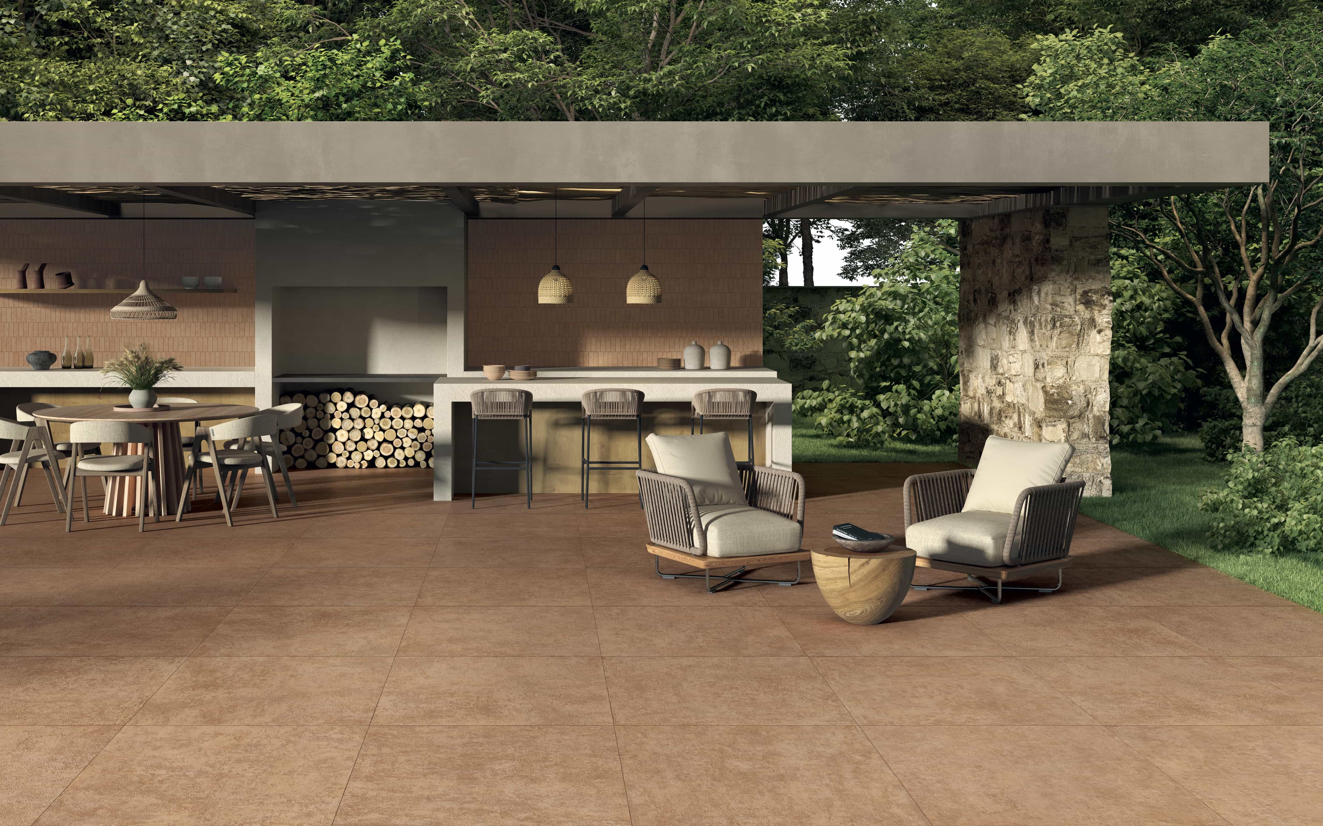 Outdoor-Fliese Castelvetro TERRAE cotto 60x120