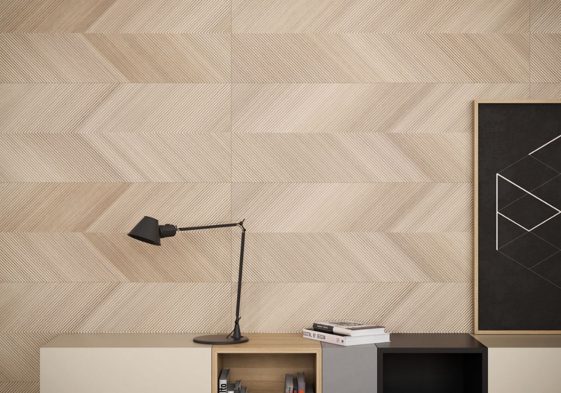 Wandfliese BellaVita EUKALYPT crema-miel 40x120