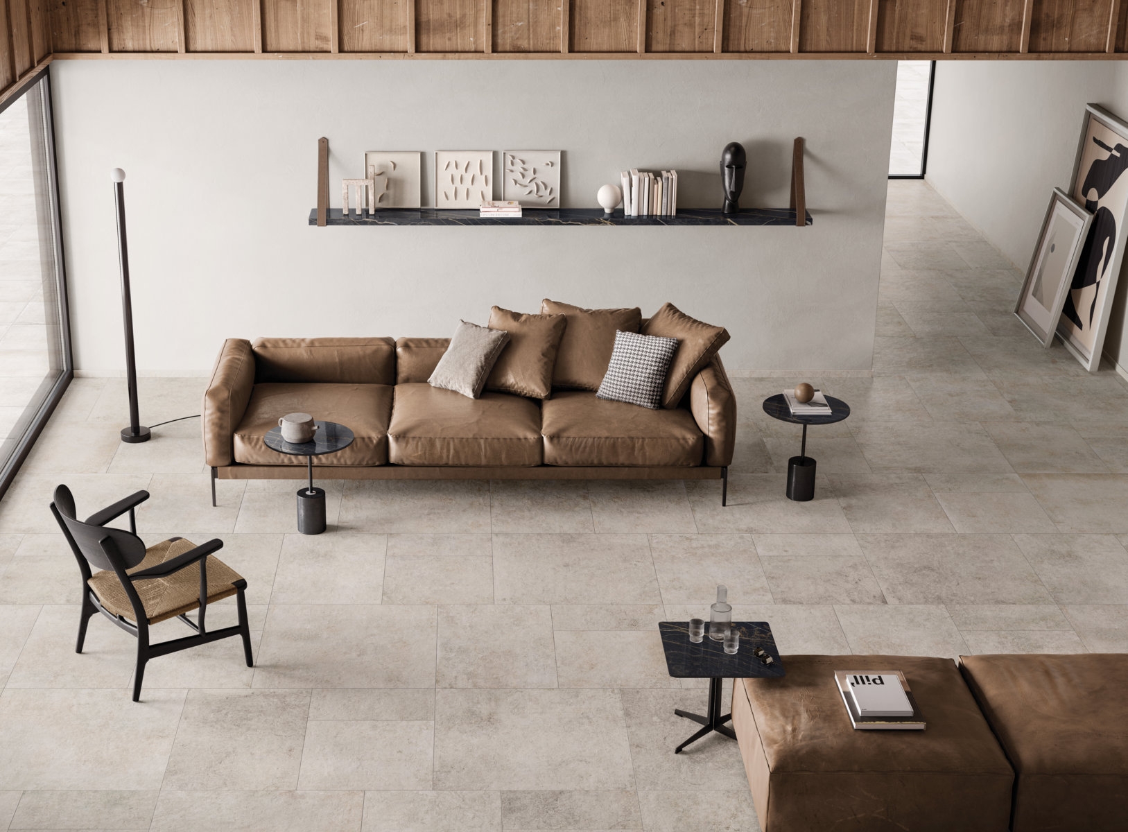 Bodenfliese Flaviker RE_TOUR ivory 90x90