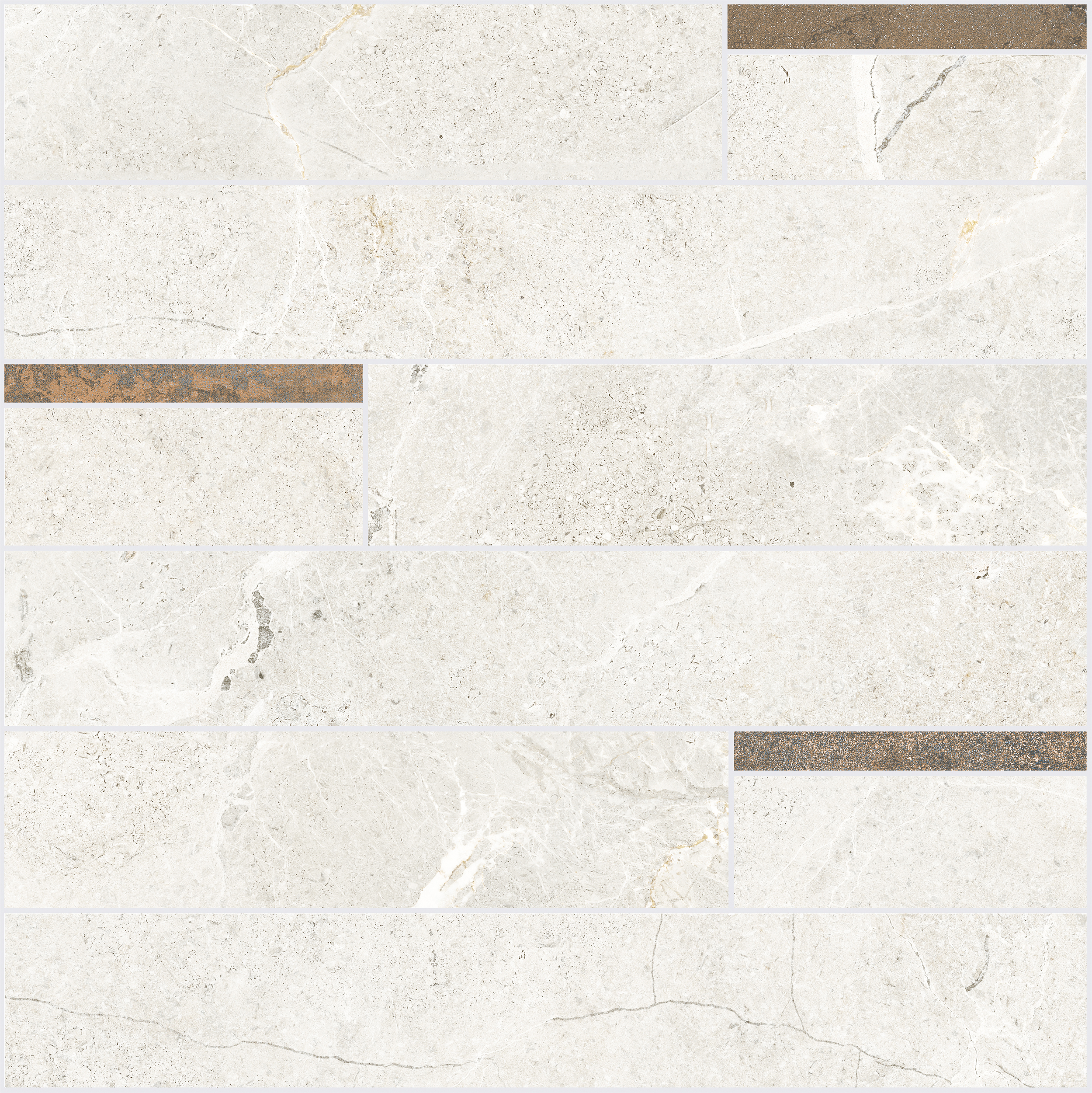 Wandfliese La Fabbrica NOBLE STONE Modulo white 30x30