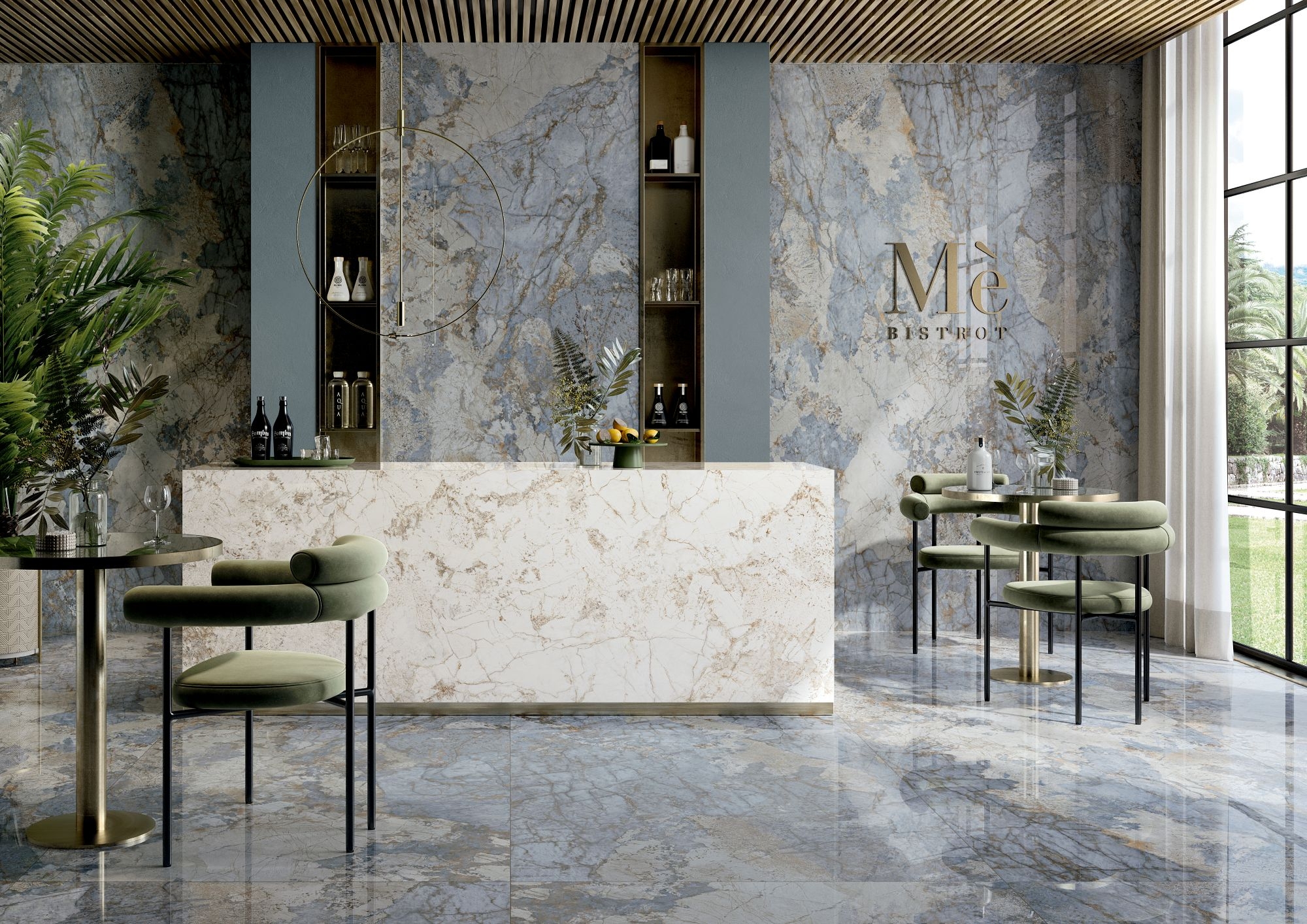 Wandfliese La Fabbrica GEMSTONE Ocean 120 x 280