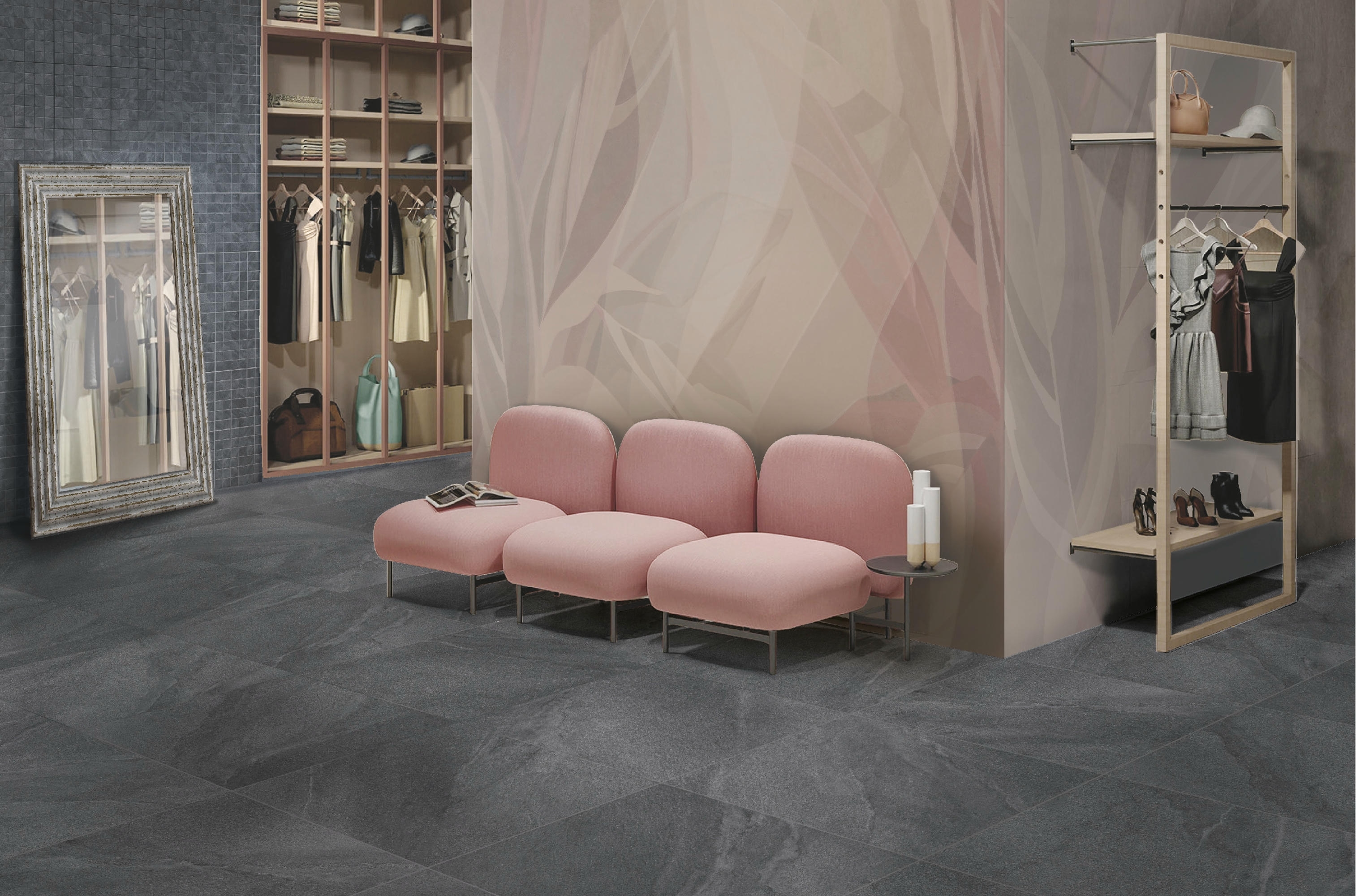 Mosaik Kersano ATMOS Charcoal 30x30