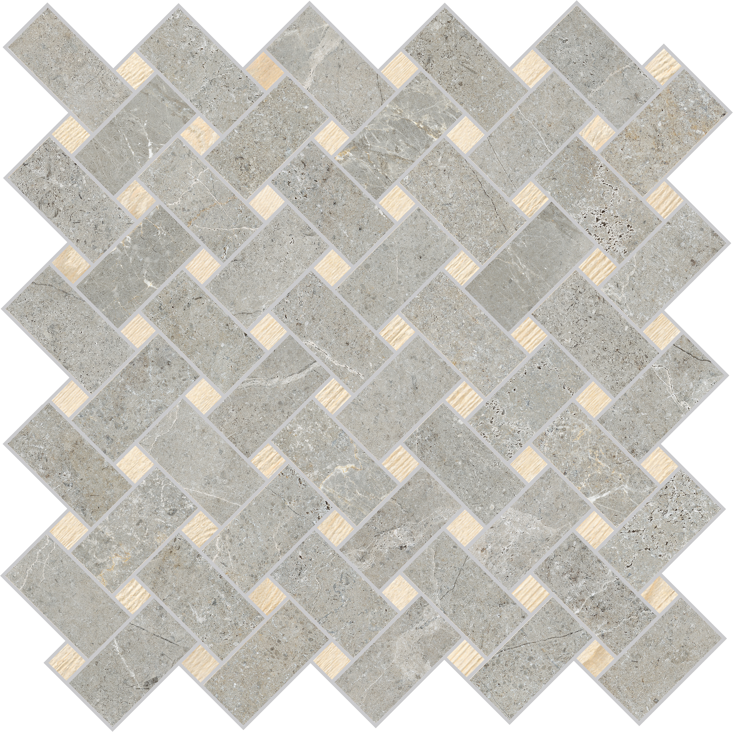 Wandfliese La Fabbrica NOBLE STONE Basket grey 30x30