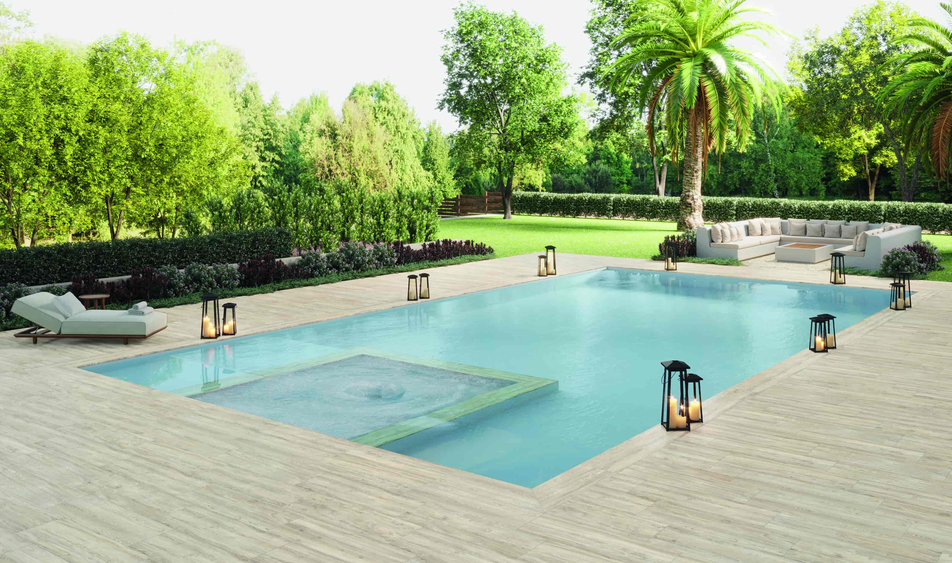 Outdoor-Fliese Castelvetro RUSTIC white 40x120