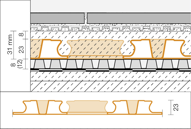 BEKOTEC-ENFD Estrichnoppenplatte
