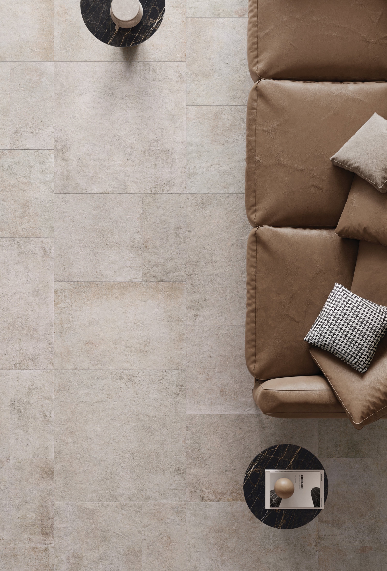 Bodenfliese Flaviker RE_TOUR ivory 90x90