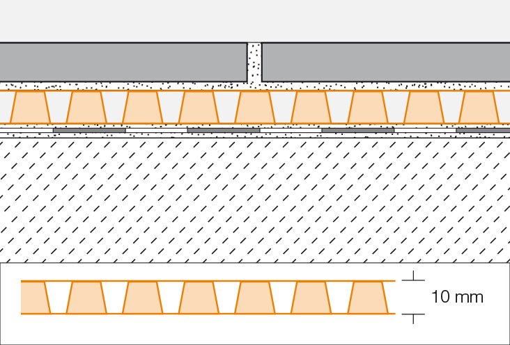 DITRA-DRAIN8 Verbunddrainagematte