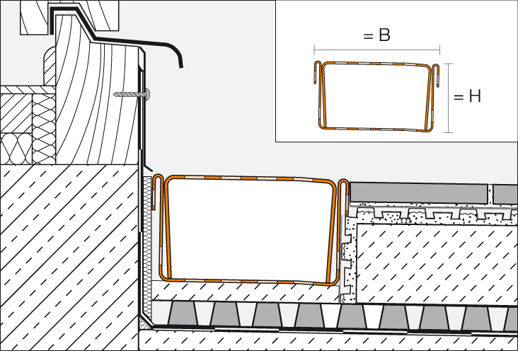 TROBA-LINE-TLG 1,0m Drainrinne H=20mm B=1