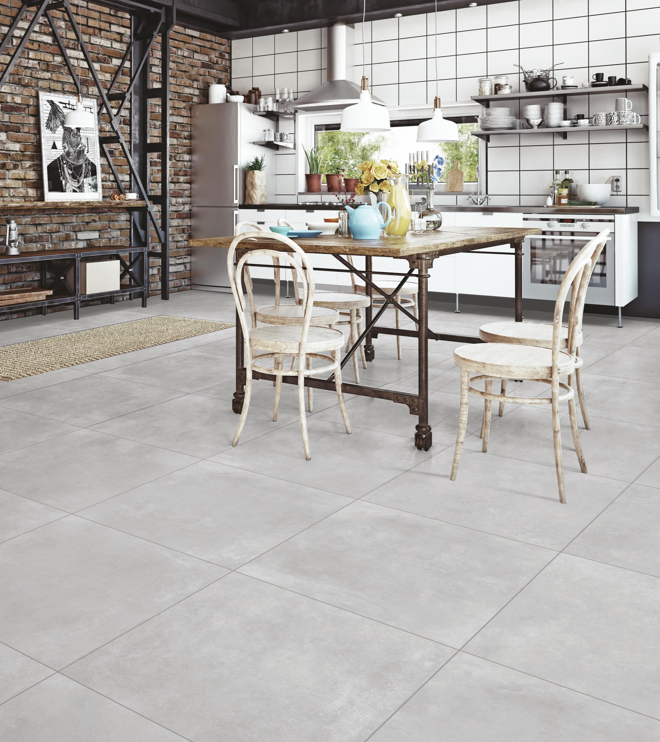 Bodenfliese KERSANO CONCRETE steel grey 60x60