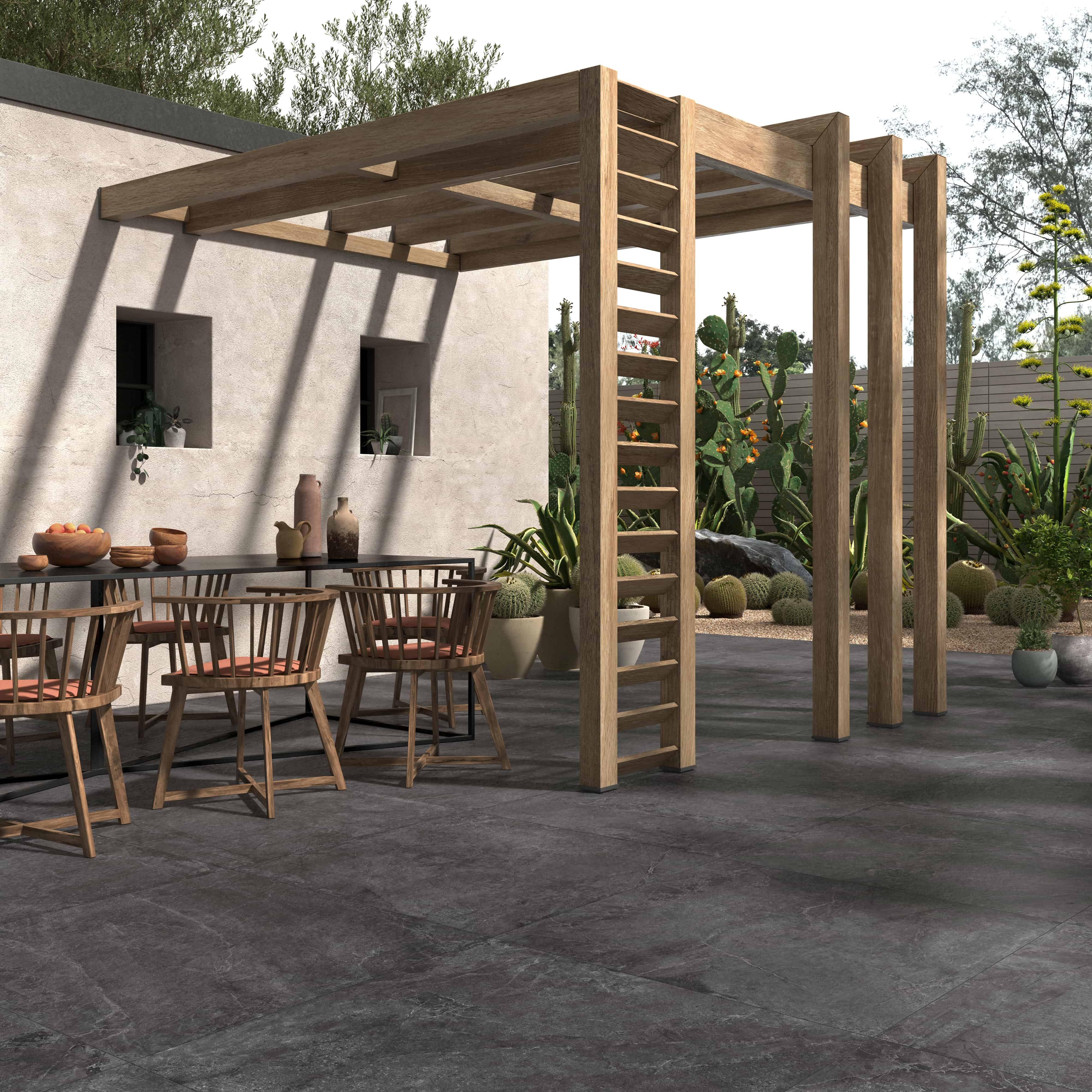 Outdoor-Fliese Castelvetro EVOLUTION black 60x90