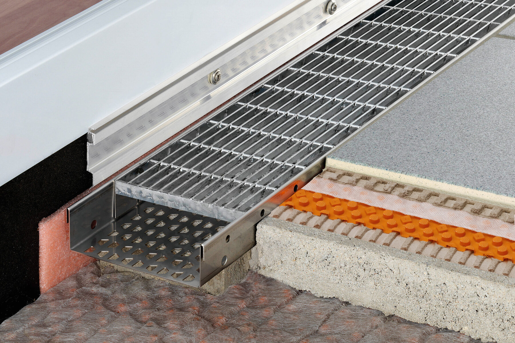 TROBA-LINE-TLR 0,75m Drainrost verzinkt H