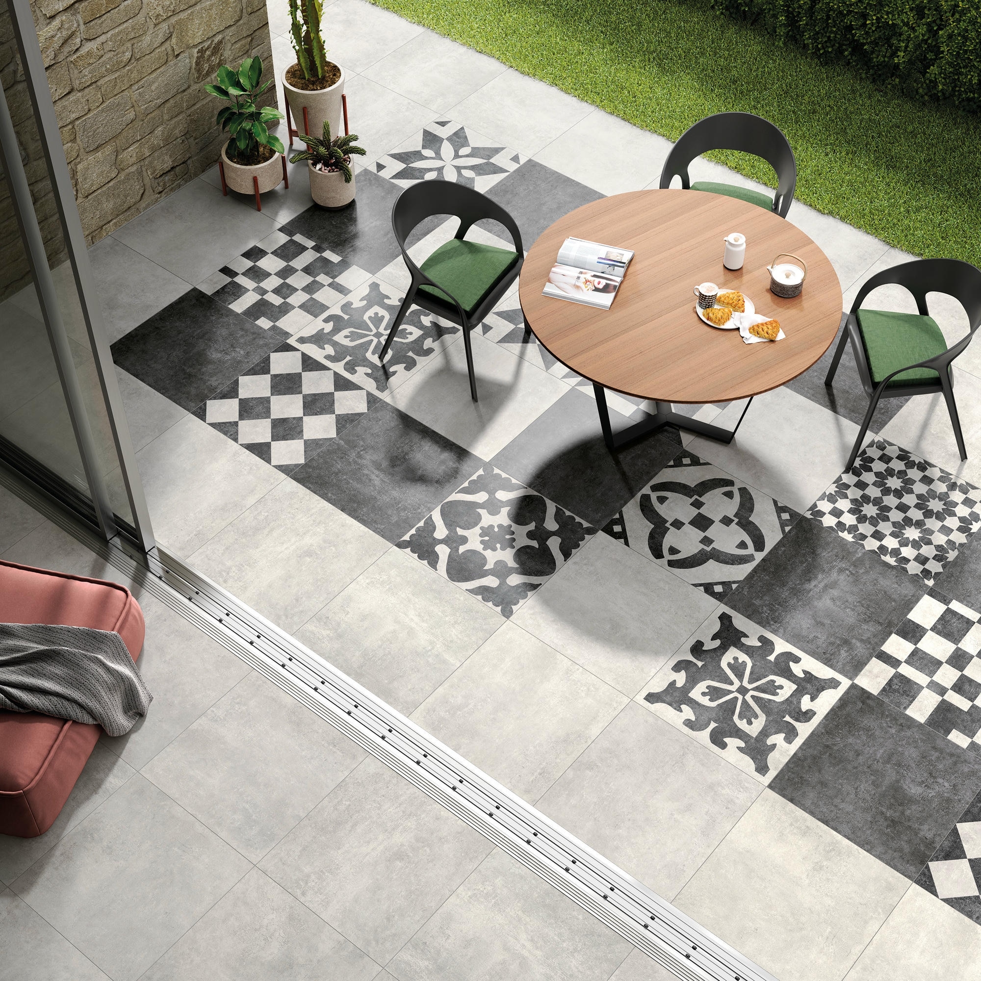 Outdoor-Fliese Sintesi EVOQUE mix 60x60