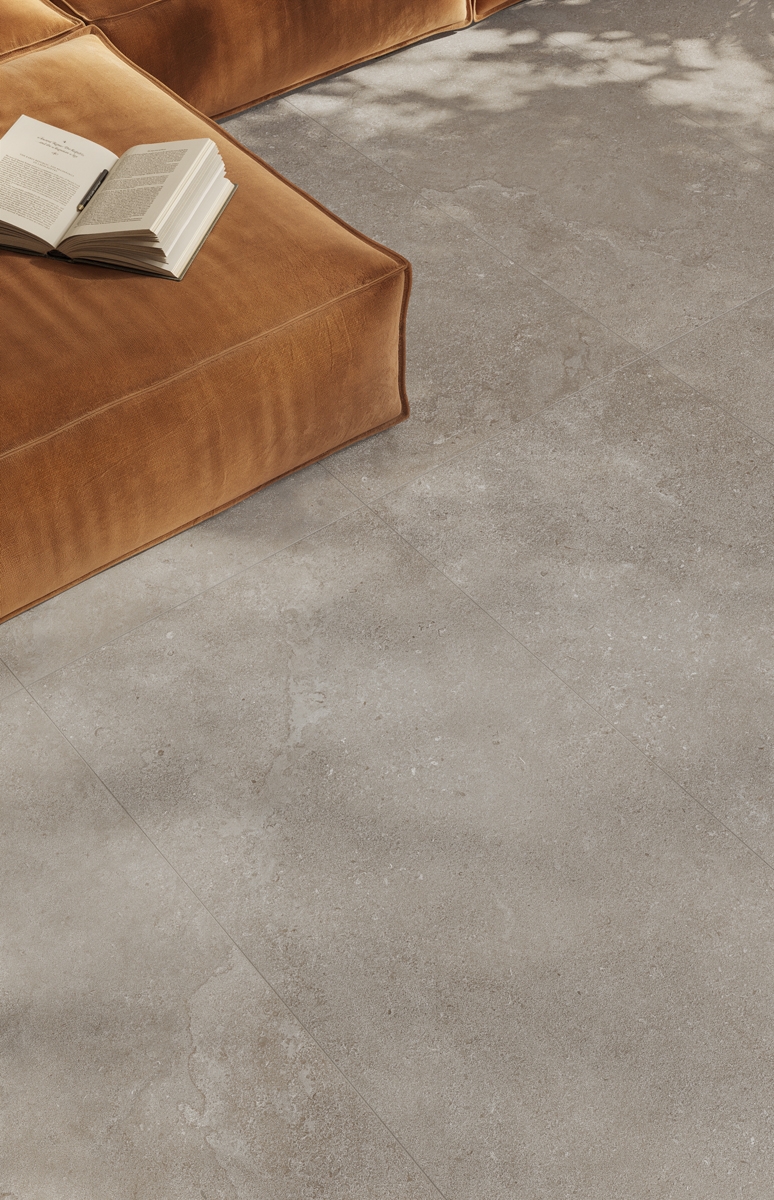 Outdoor-Fliese Sintesi FRAMEWORK STONE taupe 80x80